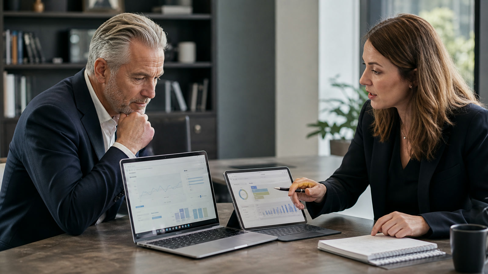 A law firm partner and search strategist compare organic and paid search performance on two devices